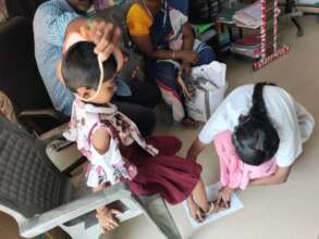 Measurements taken for Ishwarya Lakshmi