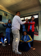 Our Nepal CEO, SK, participating in AoE workshops.