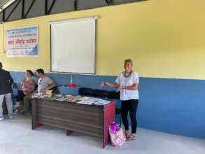 Lorna preparing for teacher training