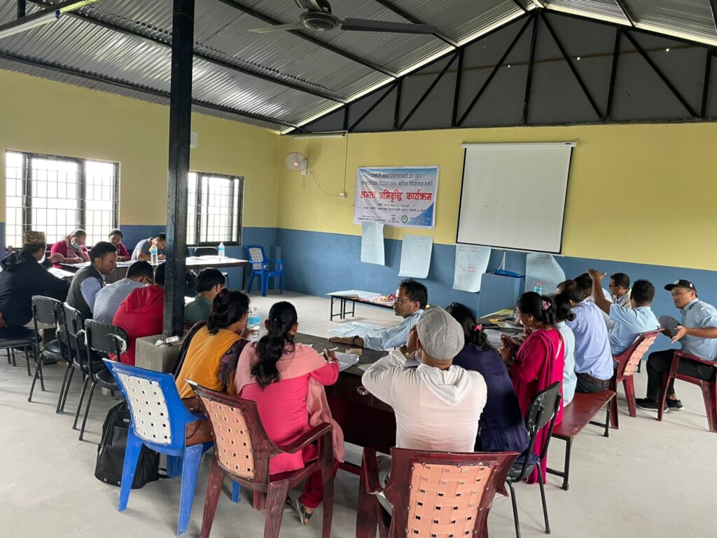 Our teachers receiving maths training