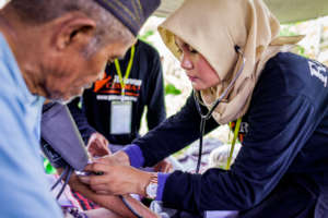 Dewi, medical volunteer