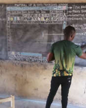 Mr. Kwadwo studied visual arts and he puts his ski