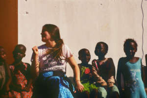 Co-Founder Ella Simmons with HCU students!