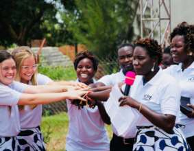 Team HCU at the House of Hope Opening Ceremony