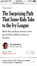 USAP in the New York Times