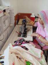 Using a treadle sewing machine