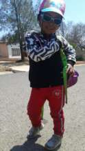Little girl posing in Botwana