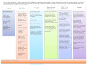 Stop the Silence Comprehensive CSA Logic Model