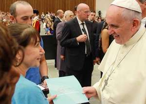 Pamela Pine and the Pope, Aug. 20, 2014