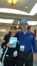 Pamela Pine and David Clohessy, Director of SNAP