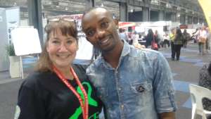 Pam & George Njuguna from UN Nairobi Office, in SA