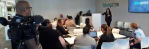 Pam presenting at training in New Zealand, April 2