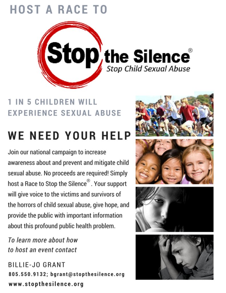 Stop the Silence Race flyer