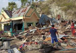 Emergency relief after tsunami in Indonesia