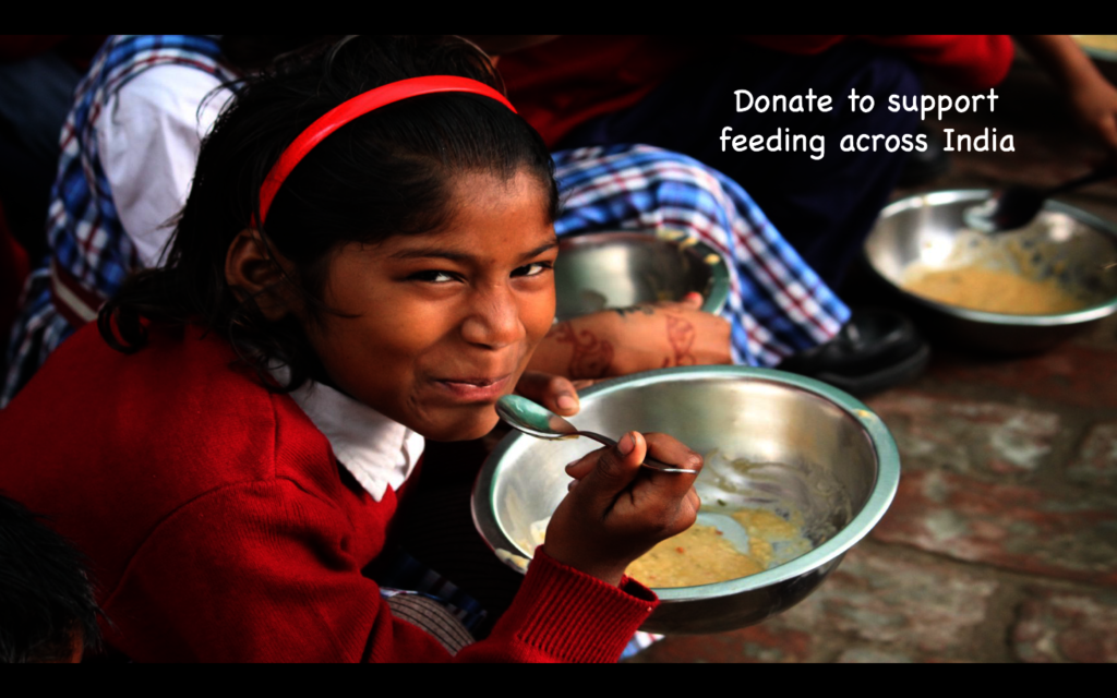 Micro Donations to feed children in need in India