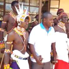 Ezra wigh the Samburu Warriors