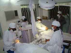 A Patient Being Prepared for Operation (Left)