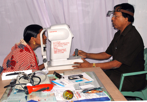 Doctor Examining a Patient