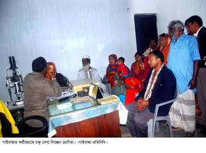 Ophthalmic Consultant, Examines another Patient