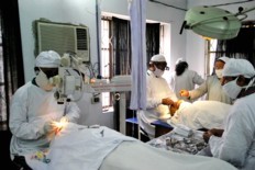 Cataract Surgery being Performed