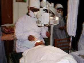 A Doctor Preparing a Patient for Surgery