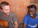 Grant sharing guitar skills to Steven