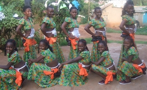 Clad in Runyege-Ntogoro Costume