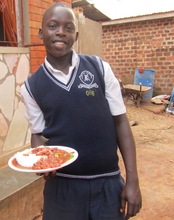 Joseph ready for Lunch