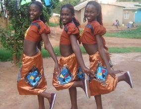 Sylvia, Mary, Angel clad in Otwenge Costume