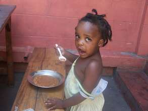 Getting a hot plate of food