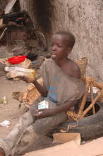 A Child living on the street in Mombasa
