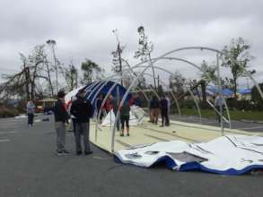 Our shelters can be assembled into a med. facility