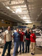 Our volunteers at the intermediate care shelter.