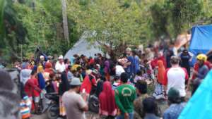 Distributing food, water, medicine, etc