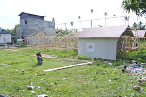 Start of construction of temporary housing
