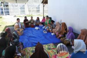 Trauma healing sessions with women