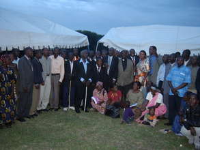 CUSAR officials and village elders in group phot