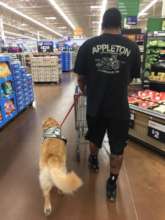 Wesley and Levi, Service Dog provided by WCC