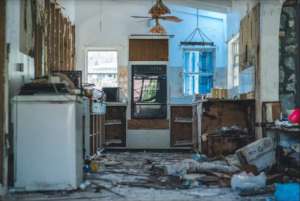 Damage from a hurricane