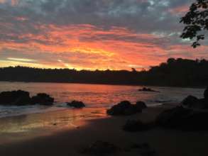 sunset in Osa