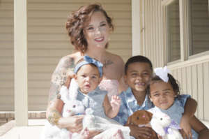 Tiffany and three of her children