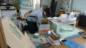 Clearing out belongings