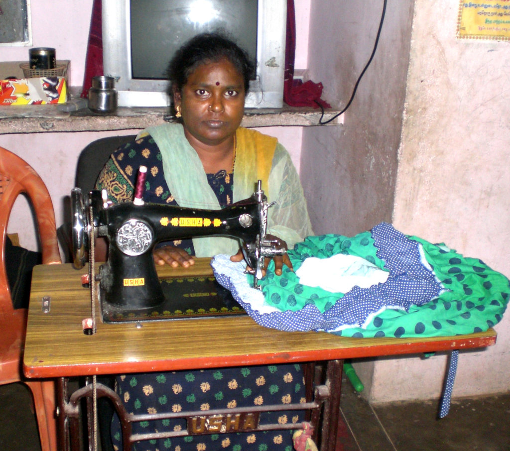 sewing machines to 15 widows & poor women to earn