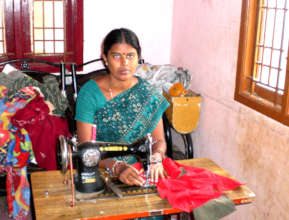 sewing machines to 15 widows & poor women to earn