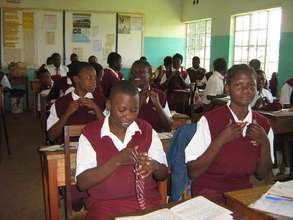 Secondary school girls in Kakamega, Kenya