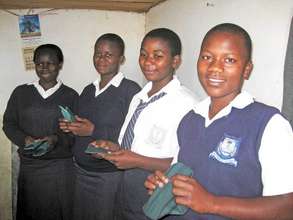 Smiles for the gift of reusable sanitary pads