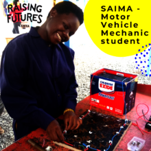 Saima - Nairobi Motor Vehicle Mechanic student
