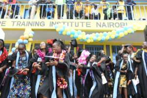 Graduates at the newly launched Nairobi centre