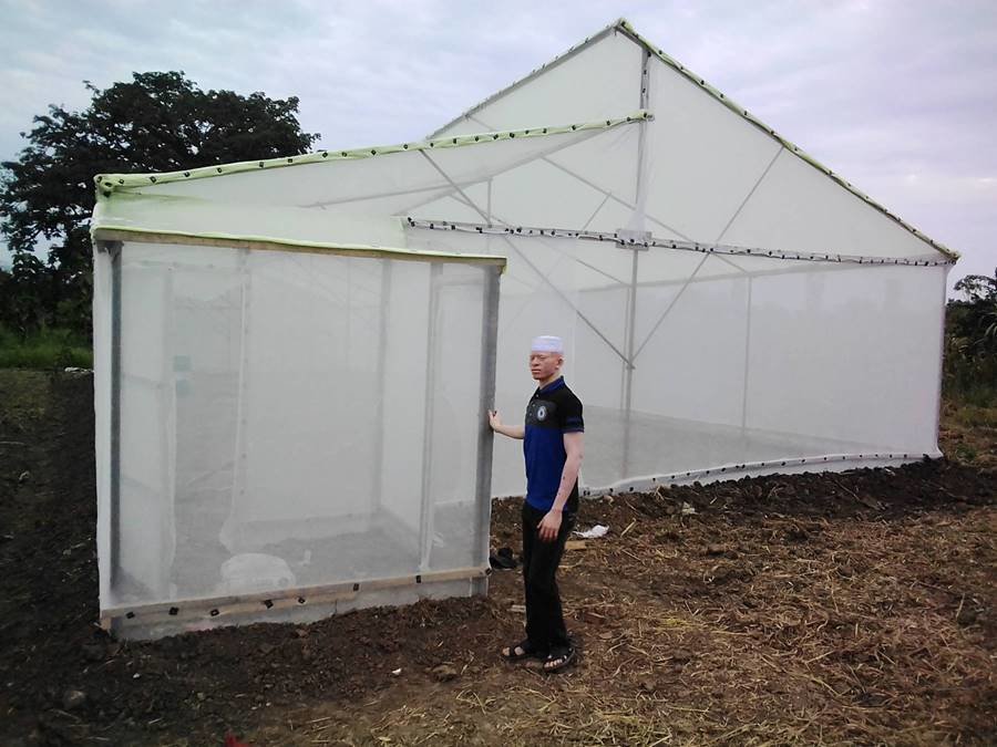 Greenhouse farming for 35 disabled young adults