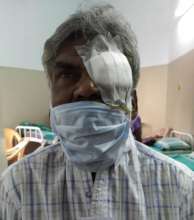 55 yr old operated for retinal detachment